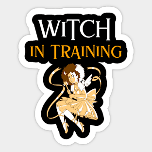 Witch in Training, Cute Girly Graphic Sticker